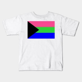 Demi-Polysexual Pride Flag Kids T-Shirt